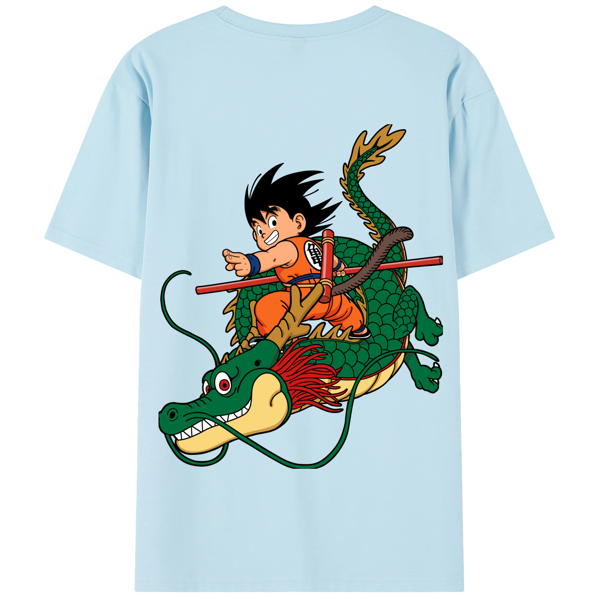 （画像用） ドラゴンボール 孫悟空（そん ごくう）Son Goku カカロット DRAGON BALL Kakarotto 綿100％半袖Tシャツ（背面プリント）